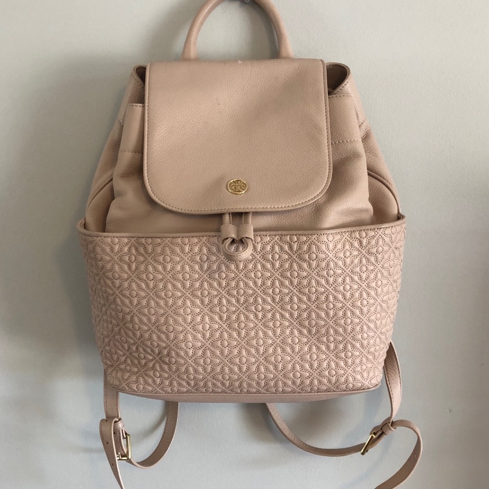 Tory Burch blush pink backpack